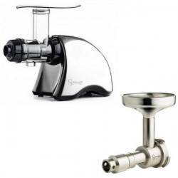 Pack Extracteur de jus horizontal Sana 707 Chrome + Accessoire Extracteur d'huile