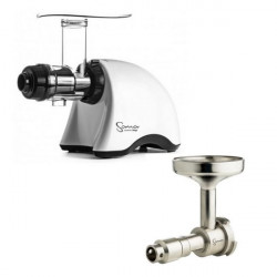 Pack Extracteur de jus horizontal Sana 707 Blanc + Accessoire Extracteur d'huile