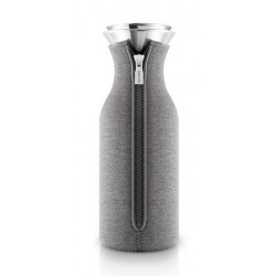 Eva Solo Carafe en Verre Réfrigérateur avec Housse de Protection grise