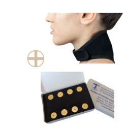 collier cervicale + lot de 8 aimants thérapeutique
