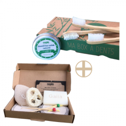 Kit bambou brosse à dent et dentifrice + kit soin visage