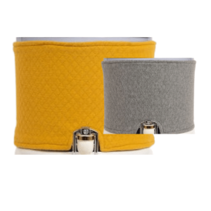 une housse réversible gris / jaune pour Fontaine Eva 12 litres