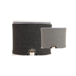 Housse pour fontaine Eva réversible gris clair et gris foncé