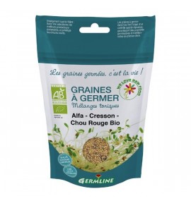 Graines germées ALFALFA -CRESSON-CHOU ROUGE BIO 150G Graines germées ALFALFA -CRESSON-CHOU ROUGE BIO 150G