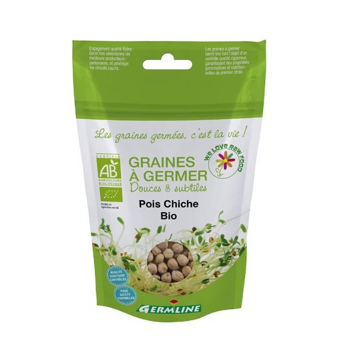Graines germées POIS CHICHE BIO 200G Graines germées POIS CHICHE BIO 200G