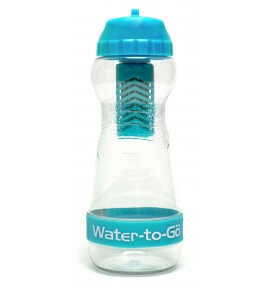 Gourde filtrante WATER TO GO City - couleur bleu