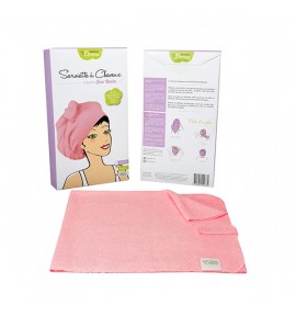 Serviettes à cheveux - couleur rose Serviettes à cheveux - couleur rose