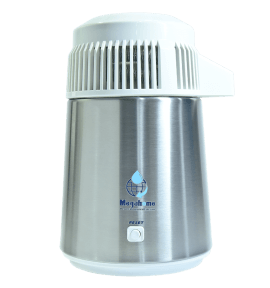 Distillateur d'eau Megahome inox + carafe en verre Distillateur d'eau Megahome inox + carafe en verre