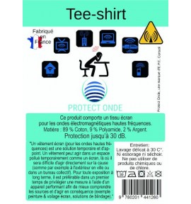 T Shirt anti-ondes pour homme - E.P.E Conseil - 4 tailles T Shirt anti-ondes pour homme - E.P.E Conseil - 4 tailles