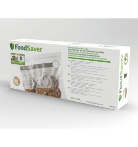 Sac de mise sous vide avec fermeture zip à glissière - 20 sacs de 3,79L - FOODSAVER Sac de mise sous vide avec fermeture zip à glissière - 20 sacs de 3,79L - FOODSAVER