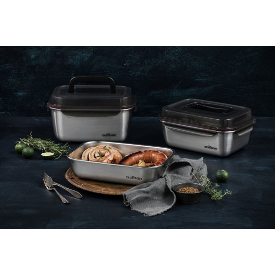 Boîte de conservation en inox rectangle - Cuitisan - 980 ml - 15