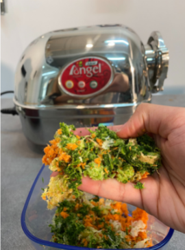 la pulpe de l'extracteur de jus Angel est vraiment très sèche